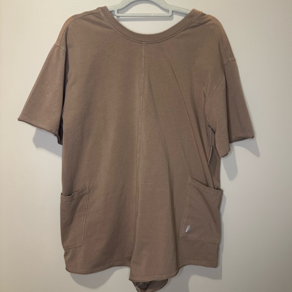 NWT Free People Movement Hot Shot Tee Romper | Small | Mocha Latte - Picture 7 of 11